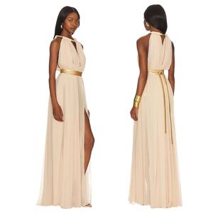 NWT Bronx and Banco Japera Halter Neck Gown | Small